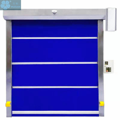                  Factory Warehouse Rolling Shutter Industrial Pull Cord Rapid Action PVC High Speed Door             