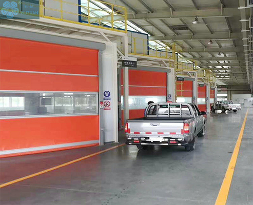                  Supplier Roller Fast Rolling Automatic Aluminium Door Shutter Operated High Speed PVC Door             